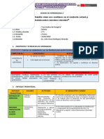 SESION DE APRENDIZAJE Tutoria 1° GRADO