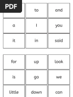 Sight Word Cards Dolch PP