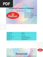 International Expansion of Haldiram's