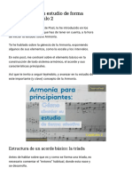 Armonía para Principiantes - Cómo Abordar Su Estudio de Forma Efe