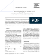 Transient Analysis of Isothermal Gas Flow in Pipeline Network