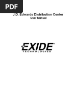 JDE Distribution Manual