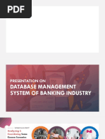 Presentation On Database Management System of Banking Industry