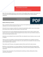 Income - Statement Notes