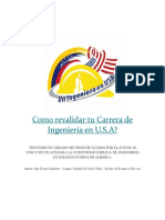 Como Revalidar Tu Carrera de Ingeniería en USA