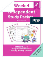 Independent Study Packet Preschool Week 4