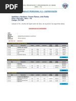 Trabajo Presonal N°4.2 - Supervisión - Costos, Presupuesto y Programacion de Obras - C2 - Vicente Ramos Jelsi Roddy