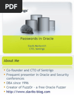 Oracle Passwords May 2009 Slavik