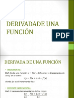 Apuntes para Derivadas de Funciones de Variable Real