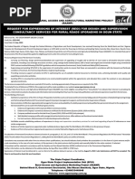 Request For Expressions of Interest (Reoi) For Design and Supervision Consultancy Services For Rural Roads Upgrading in Ogun State