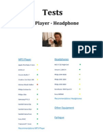 Tests - MP3 Player, Headphone (24.06.2011)