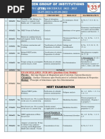 II-PUC (FTB) SHCEDULE 2022 - 2023 18-07-2022 To 05-09-2022: Date Physics Chemistry Biology Mathematics