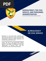 Bureaucracy The Civil Service and Personnel Administration August 52022