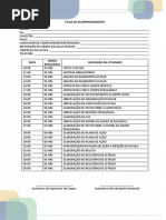 Ficha de Acompanhamento Preenchida - Modelo