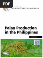 Palay Production in The Philippines, 2018-2020