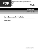 L A Level Physics A MS Jun 07 Old g481