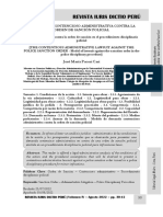 Demanda Contencioso Administrativa Contra Orden Sanción Disciplinaria Policial - Autor José María Pacori Cari