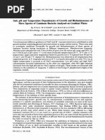 Salt, PH and Temperature Dependencies Growth and Bioluminescence of Three Species of Luminous Bacteria Analysed On Gradient Plates