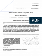 Optimization of Seawater RO Systems Design: Desalination