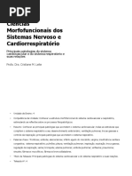 Ciências Morfofuncionais Dos Sistemas Nervoso e Cardiorrespiratório