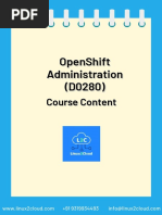 OpenShift Administration (D0280) Course Content PDF