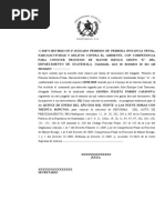 Audiencia de Reforma de Auto de Procesamiento