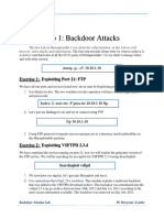 Lab 1: Backdoor Attacks: Exercise 1: Exploiting Port 21: FTP