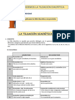 La Tildación Diacrítica