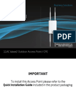 User Manual: 11AC Wave2 Outdoor Access Point / CPE