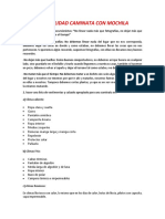 Especialidad de Caminata Con Mochila