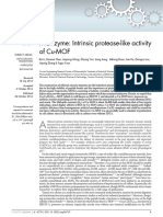 Mofzyme: Intrinsic Protease-Like Activity of Cu-Mof: Scientific Reports