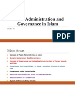 Public Administration and Governance in Islam