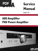 A80 Amplifier P80 Power Amplifier: Service Manual