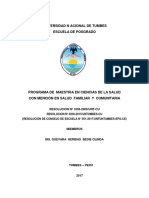 Maestría en Salud Familiar y Comunitaria