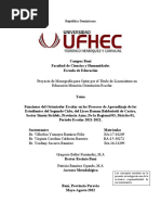 Funciones Del Orientador Escolar en Los Procesos de Aprendizaje