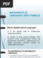 1.2. Mathematical Language and Symbols