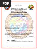 Eo - 018-2021 - Re - Constitution of Badac Auxiliary Team