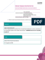 Actividad 4 Reporte de Junta de Presentación Del Plan Del Proyecto