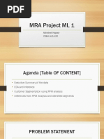 MRA Project ML 1: Abhishek Kapoor Dsba Aug A20