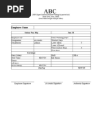 Salary Slip Format in Excel With Formulas 1