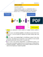 Ecuaciones de Segundo Grado