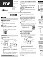 Manual de Usuario Sony SRS-X33 (Español - 2 Páginas)