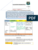 Evaluacion Diagnostica 2 Grado