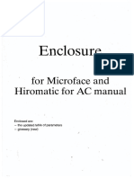 Enclosure: For Microface and Hiromatic For AC Manual