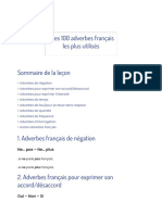 Les 100 Adverbes Français Les Plus Utilisés - Français Avec Pierre