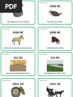 3500 BC 3500 BC: Fixed Wheels On Carts Are Invented. River Boats Are Invented