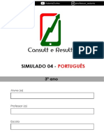 Simulado 04 - Português - 3º Ano (Blog Do Prof. Adonis)