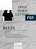 Open When Letters