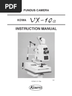 Kowa Ophthalmic Diagnostics VX 10a Manual