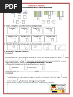 FICHA MATEMÁTICA - Fracciones Equivalentes.